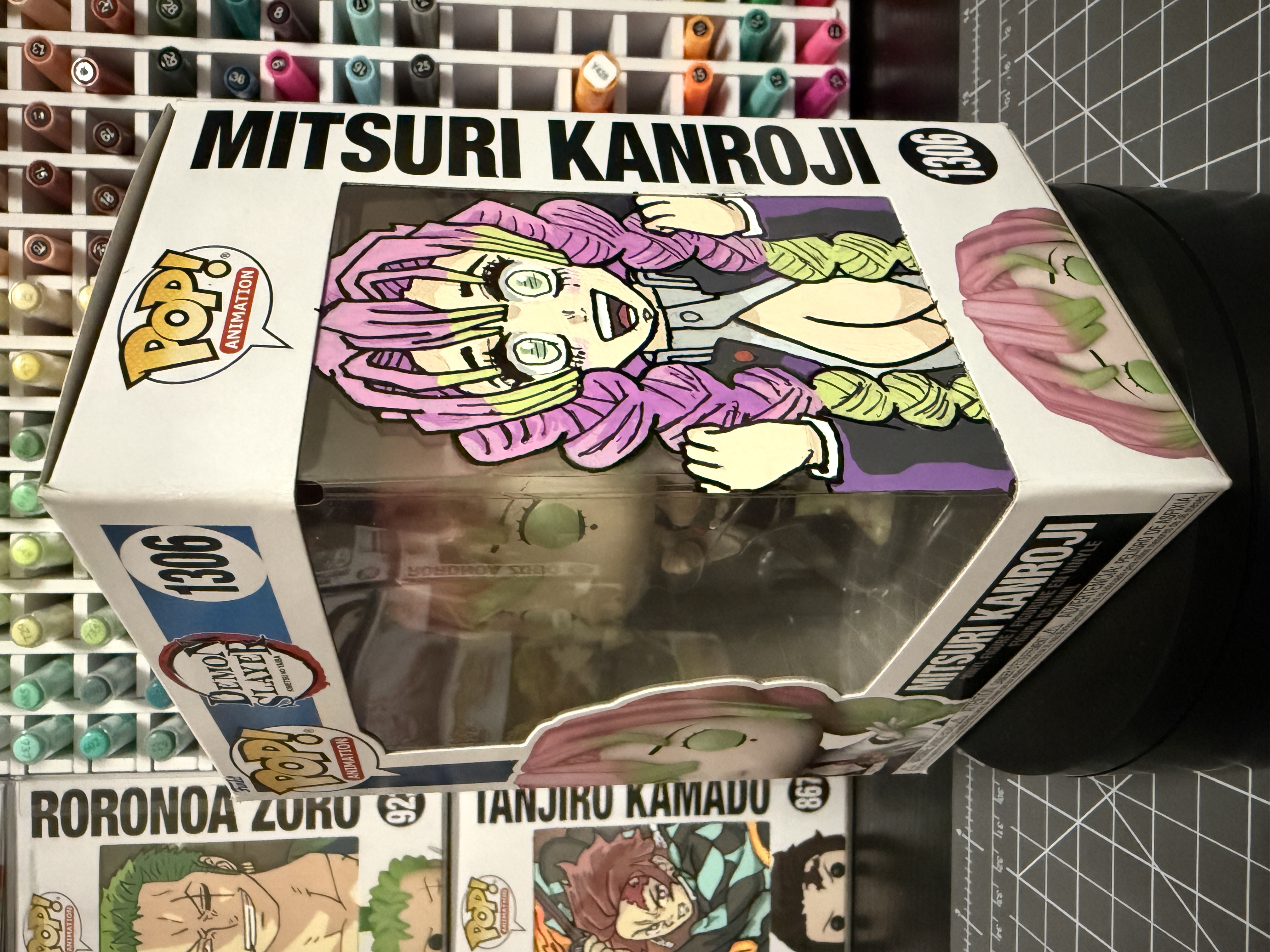 Funko Pop! Mitsuri Kanroji #1306 - Demon Slayer, a custom vinyl figure by ArchersCustomPops