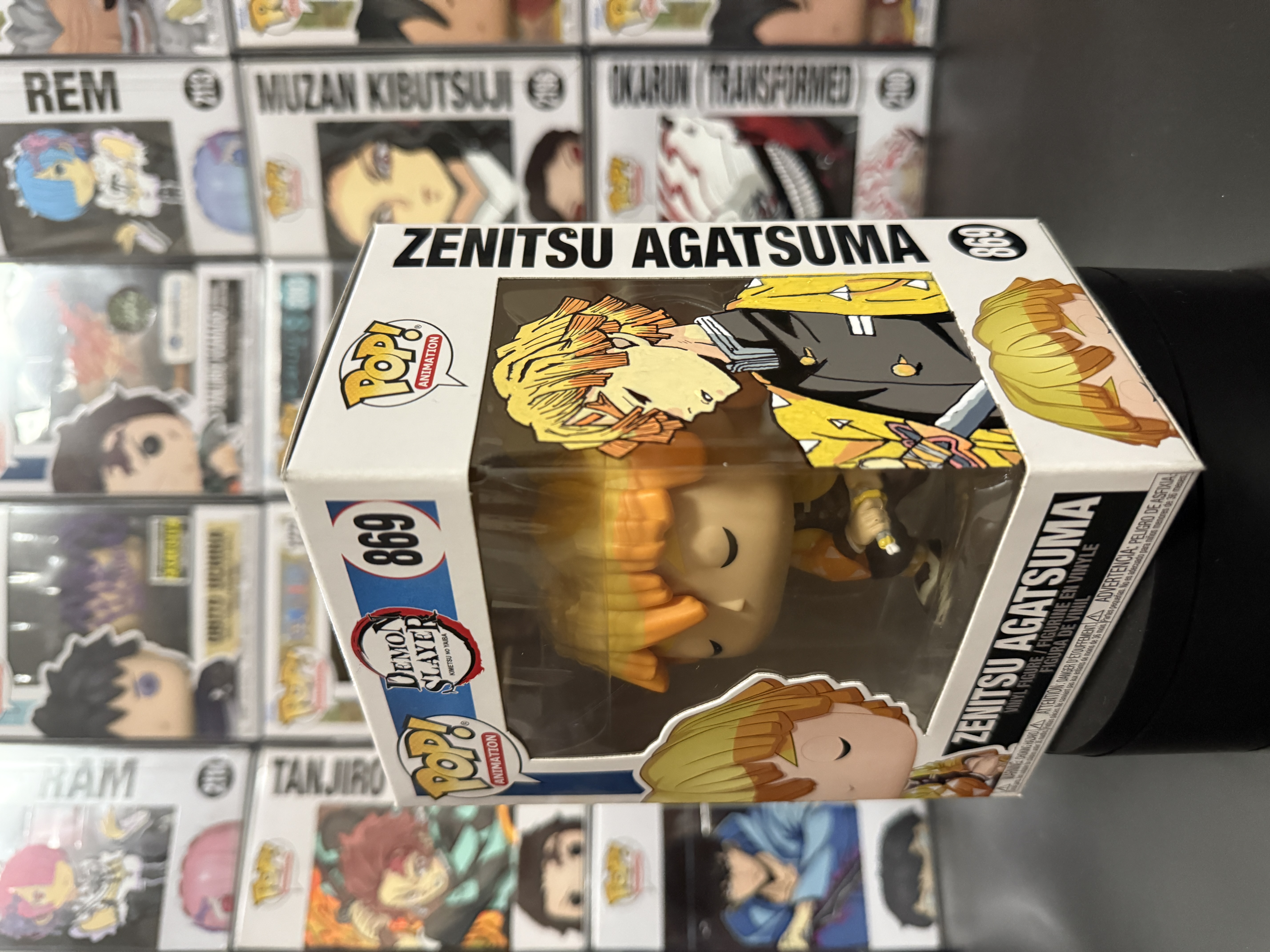 Funko Pop! Zenitsu Agatsuma #869 - Demon Slayer, a custom vinyl figure by ArchersCustomPops
