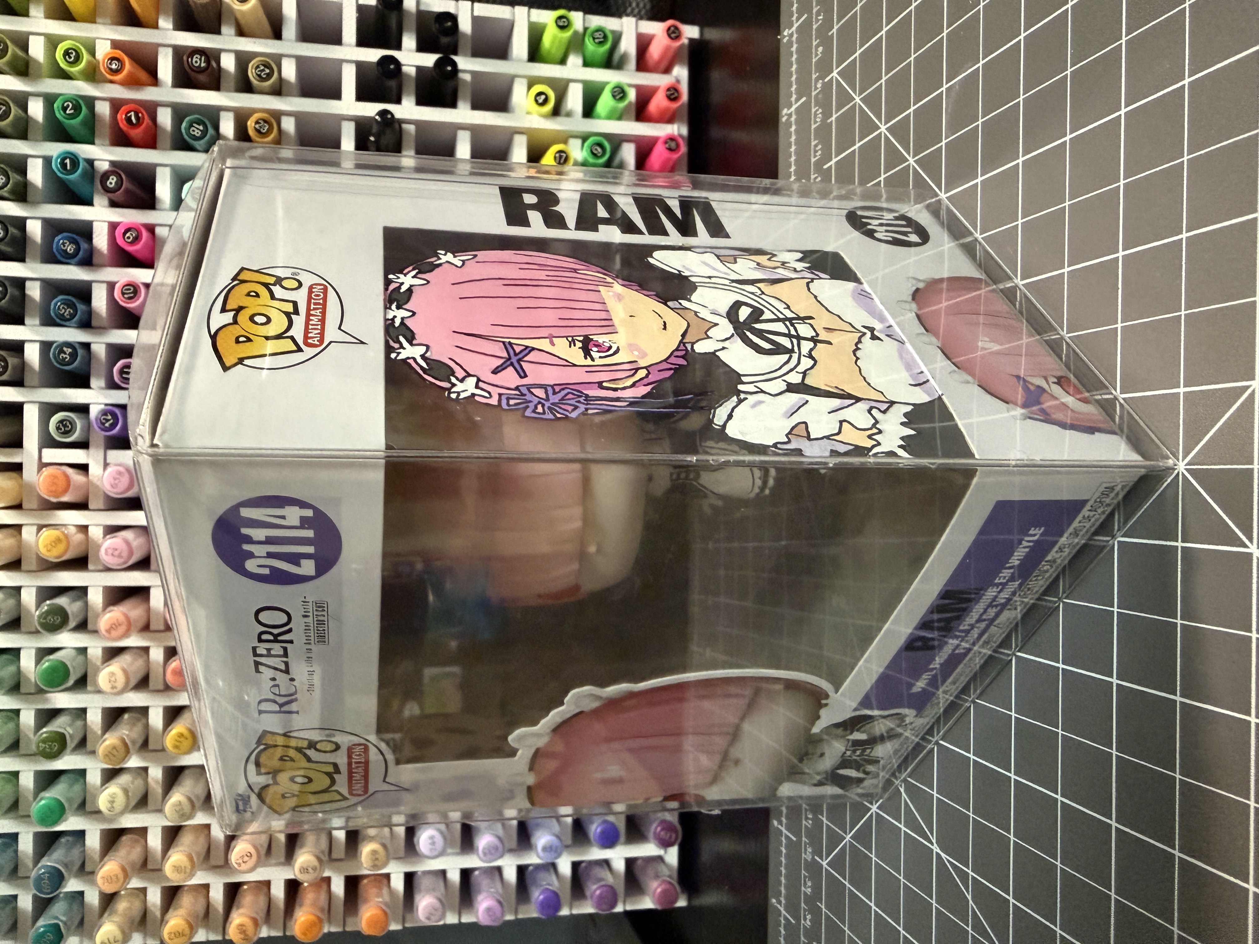 Funko Pop! Ram #2114 - Re:Zero, a custom vinyl figure by ArchersCustomPops