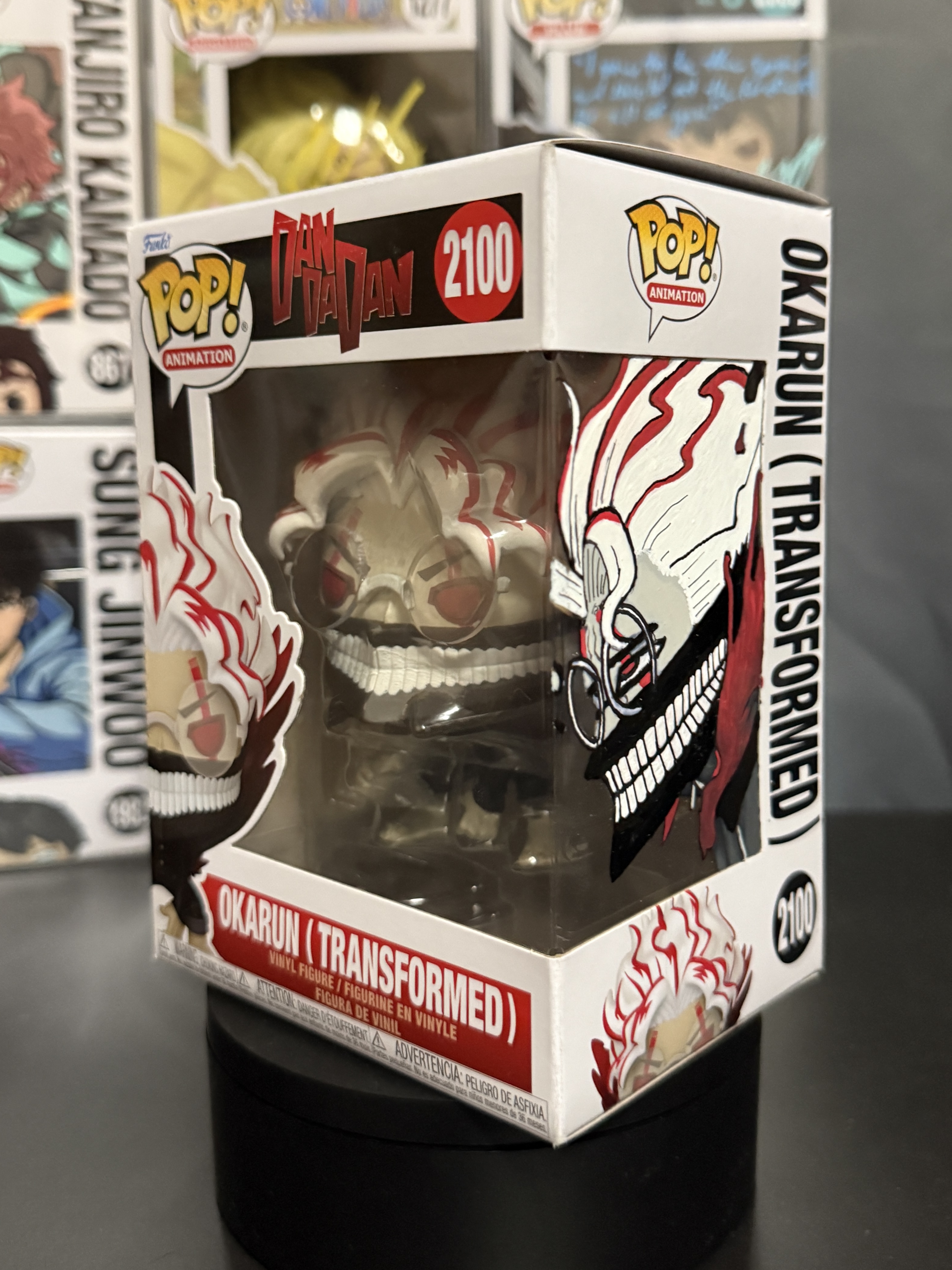 Funko Pop! Okarun (Transformed) # 2100 - Dandadan, a custom vinyl figure by ArchersCustomPops